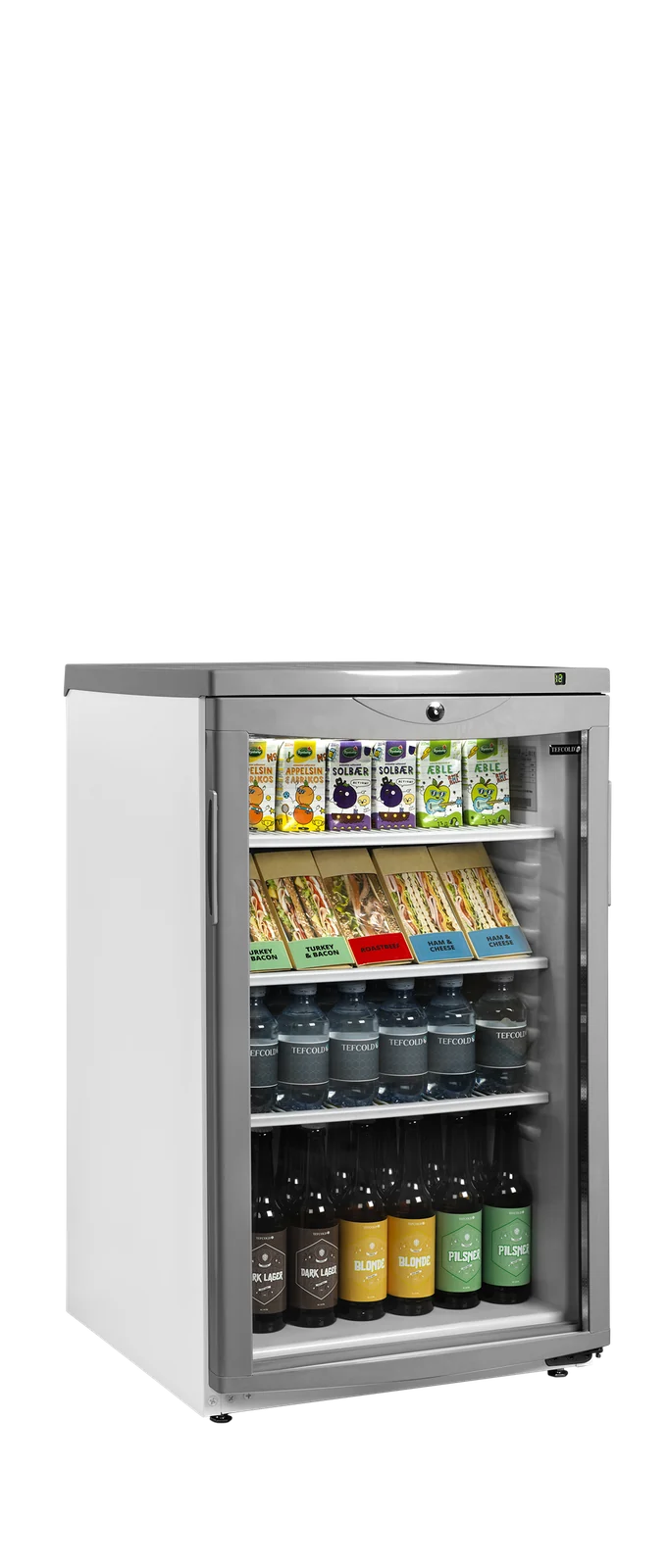 TEFCOLD - chladicí skříň prosklené dveře BC 145 WF