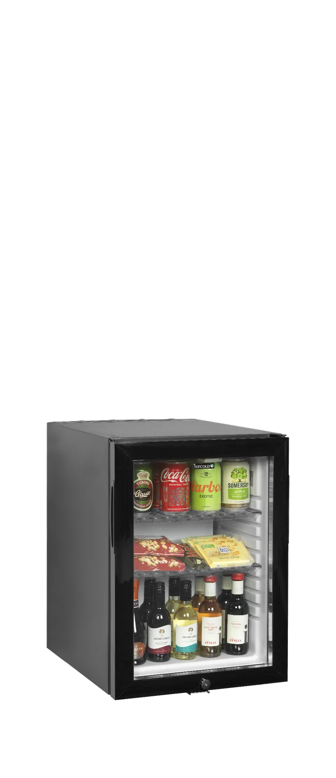 TEFCOLD - minibar s prosklenými dveřmi TM 45 GC