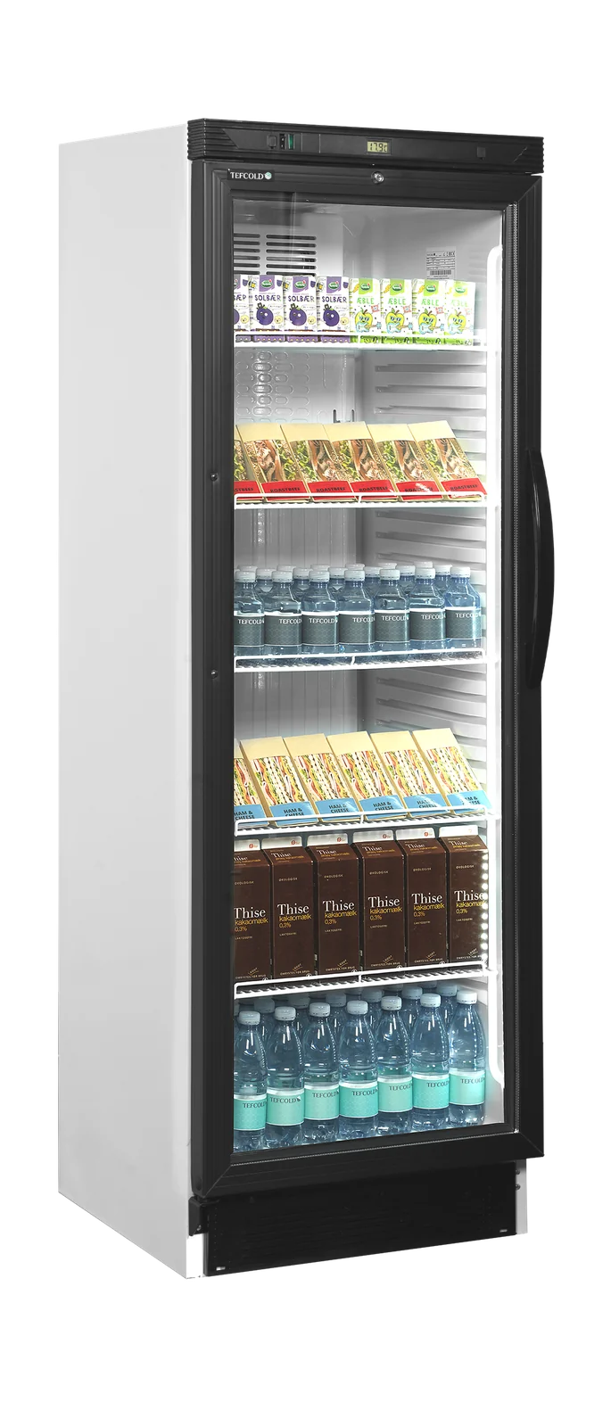 TEFCOLD - chladicí skříň prosklené dveře CEV 425 1 LED L/H