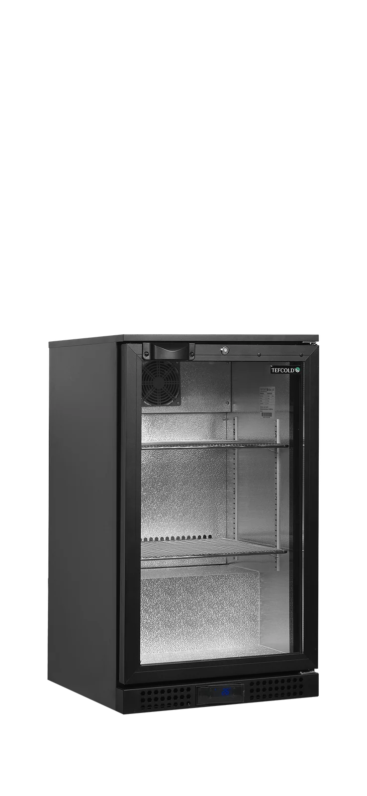 TEFCOLD - minibar prosklené křídlové dveře, černá BA6H