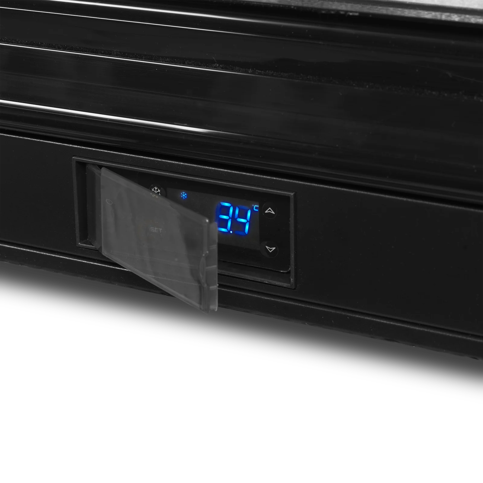TEFCOLD - minibar prosklené křídlové dveře, černá DB106H