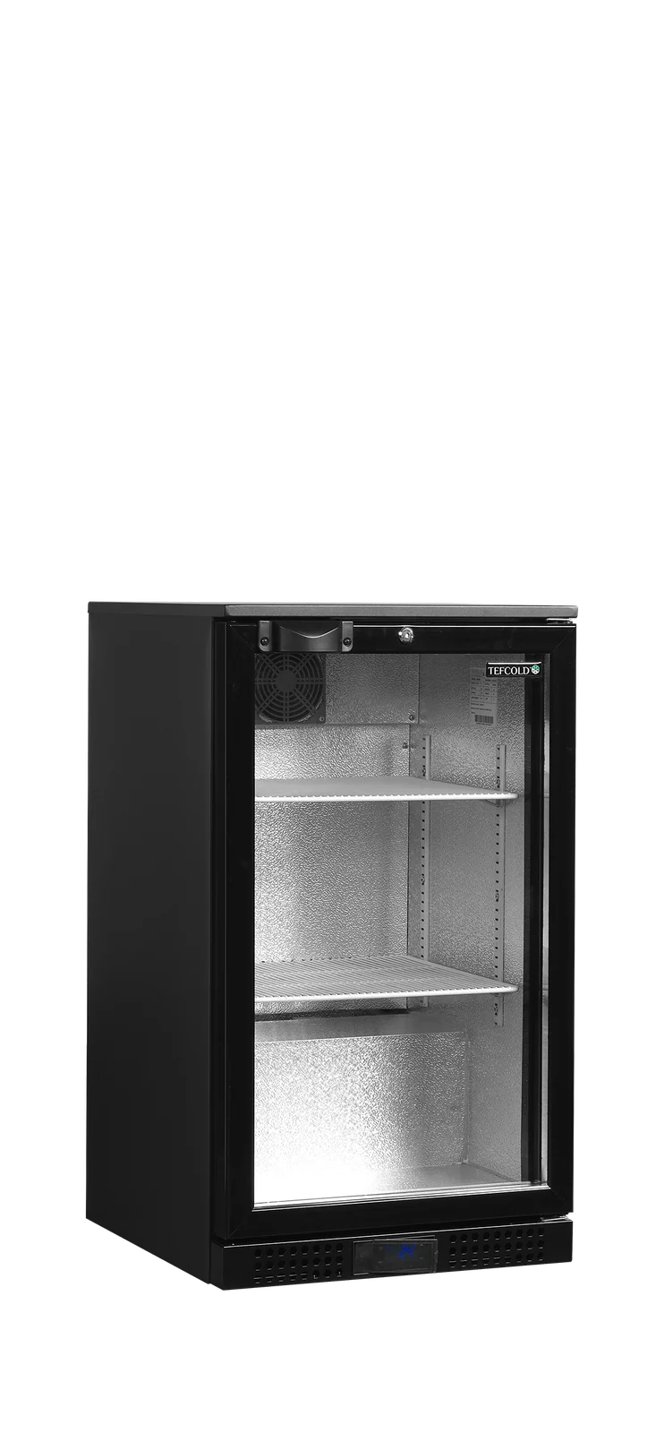 TEFCOLD - minibar prosklené křídlové dveře, černá DB106H