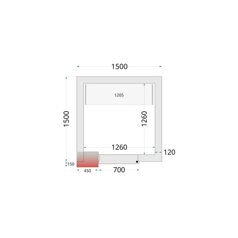TEFCOLD - policový regálový modul – sada CRNF1515