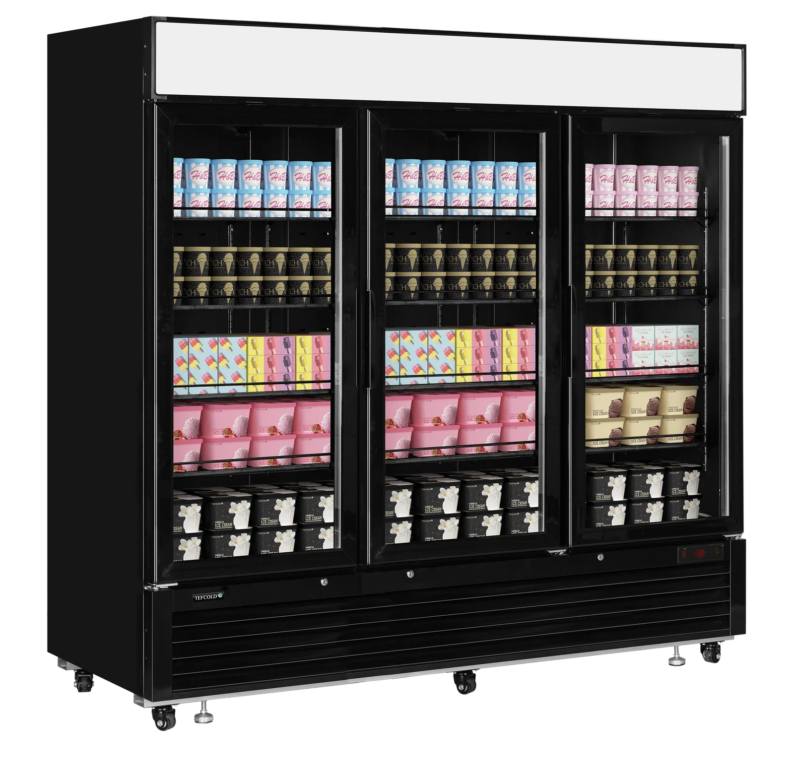 TEFCOLD - mrazicí skříň prosklené dveře LGF7500B