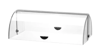 HENDI – obdélníkový průhledný kryt Roll-top, 470 × 270 × 160 mm, 871669